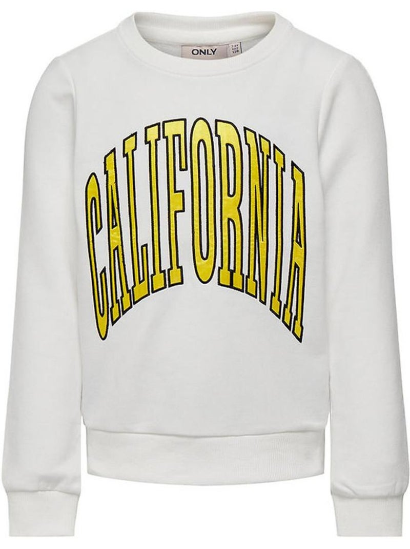 ONLY Kinder Sweatshirt Wit Meisjes Kogbrie Wit - Kiabi
