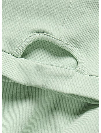 Only kinder t-shirt meisjes groen cutout top