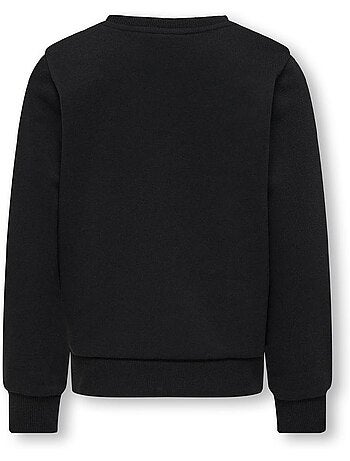 Only koglina heart meisjes sweatshirt zwart/roze
