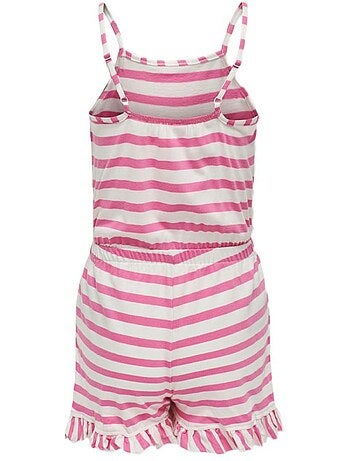Only kogmay roze/witte combishort voor meisjes