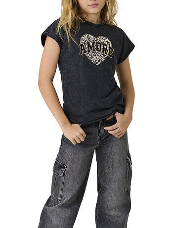 Only kognella zwart shirt lange mouwen voor meisjes