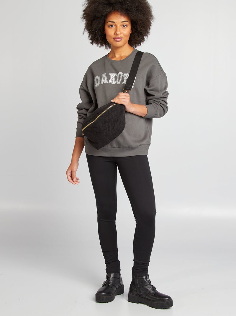 Only Maternity - Sweater met ronde hals GRIJS - Kiabi