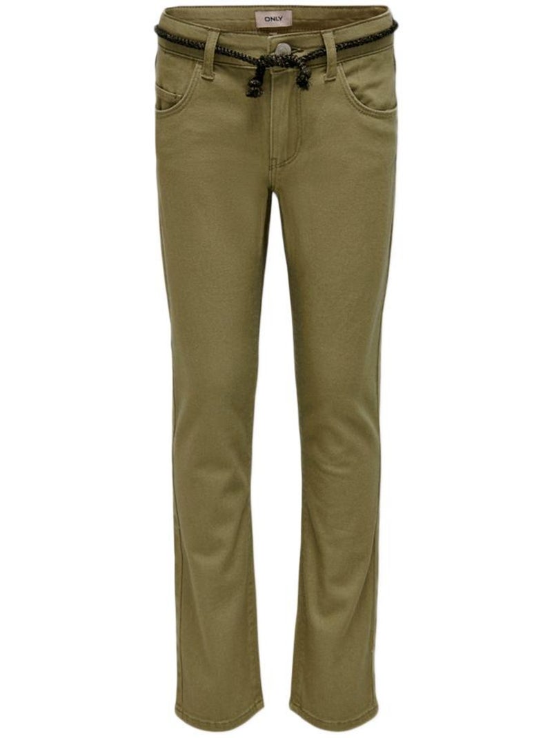 Only Meisjes Kaki Broek 15280608 Licht kakigroen - Kiabi