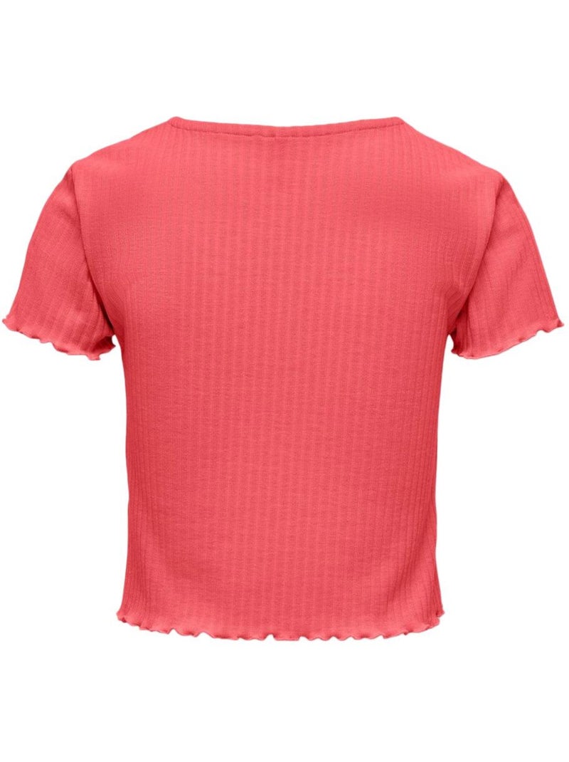 Only Nella Rood T-shirt voor Meisjes Rood - Kiabi
