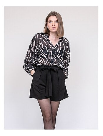 Onorina blouse met zebraprint