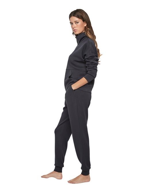 Ontspannen pyjamabroek jasje met rits p104 cozy chic - Kiabi Ontspannen pyjamabroek jasje met rits p104 cozy chic - Kiabi