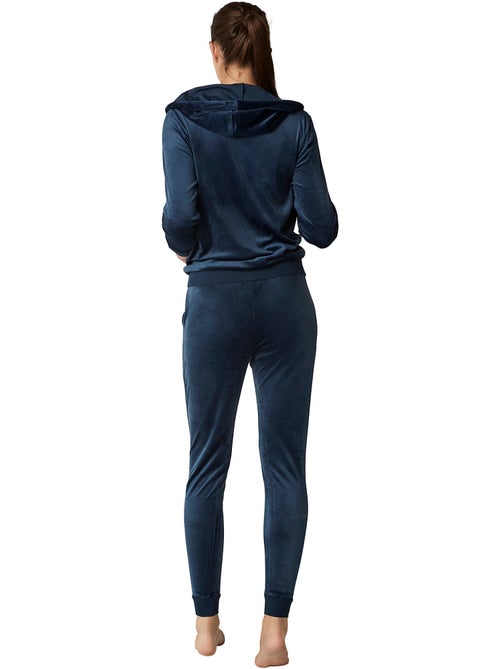 Ontspannende pyjama broek jas met rits capuchon sportp90 - Kiabi