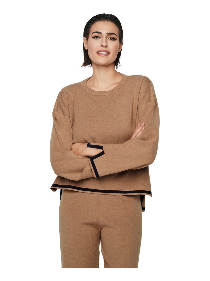 Ontspannende pyjama broek top p113 winter wonderland Bruin - Kiabi