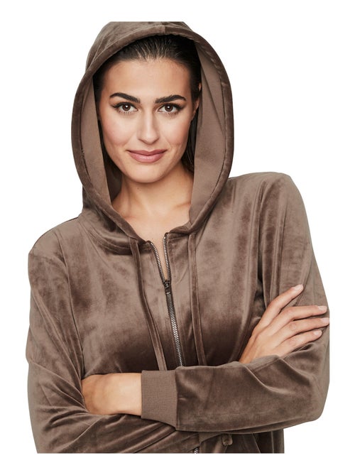 Ontspannende pyjamabroek jas met capuchon en ritssluiting p115 sport - Kiabi Ontspannende pyjamabroek jas met capuchon en ritssluiting p115 sport - Kiabi