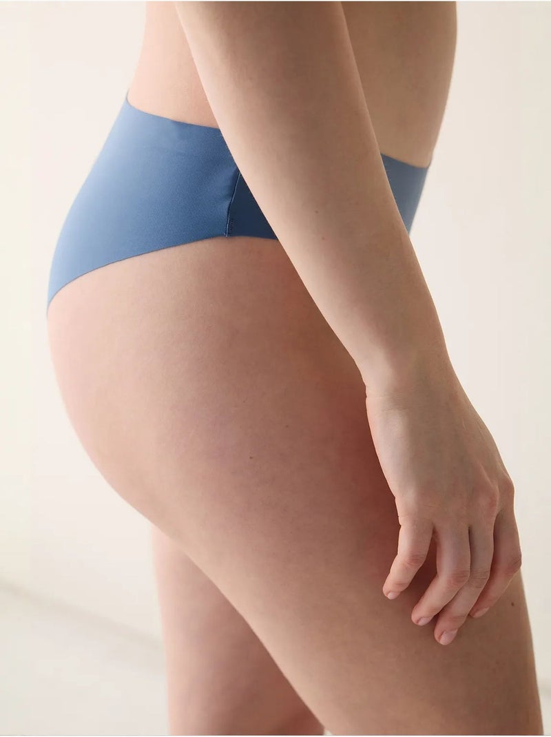 Onzichtbare laserkant slip penti Blauw - Kiabi
