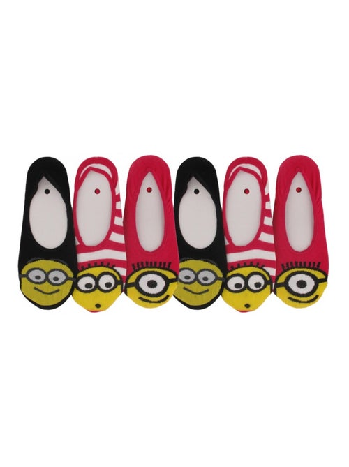 Onzichtbare sokken dames Les Minions set van 6 - Kiabi Onzichtbare sokken dames Les Minions set van 6 - Kiabi