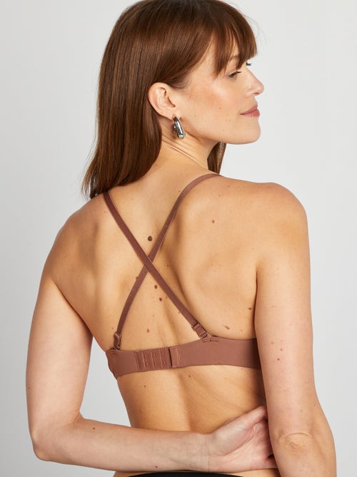 Onzichtbare triangelbeha van microvezel - Kiabi