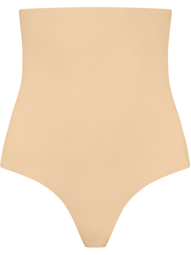 Onzichtbare ultra hoge taille string Beige - Kiabi