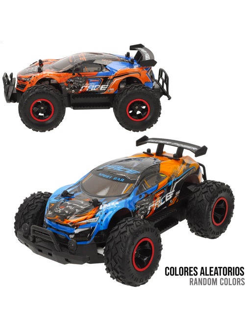 Op afstand bestuurbare auto met rubberen wielen en verlichting, schaal 1:14 speed & go - Kiabi Op afstand bestuurbare auto met rubberen wielen en verlichting, schaal 1:14 speed & go - Kiabi