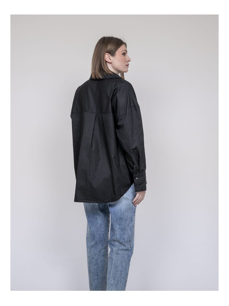 Opalia oversized shirt Zwart - Kiabi