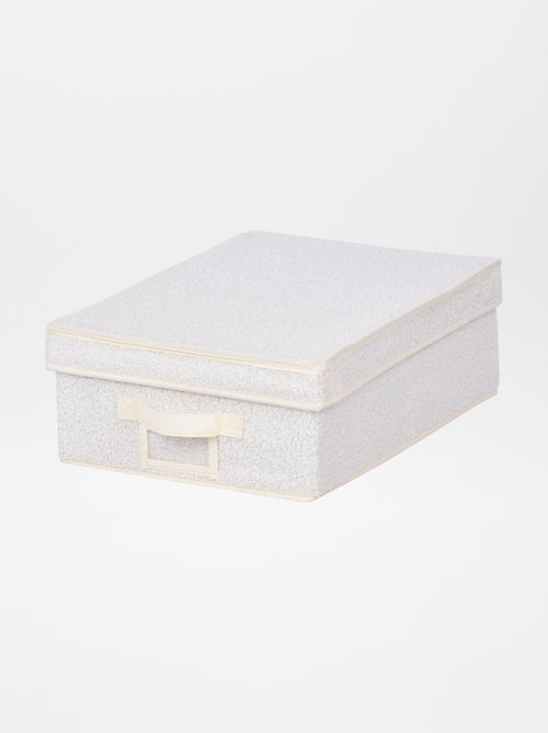 Opbergaccessoire met deksel in bouclé - Kiabi