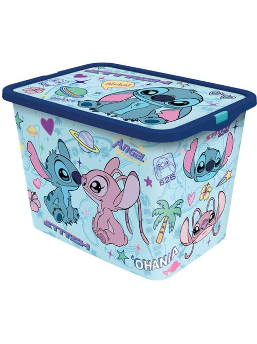 Opbergdoos jouets 23 L met deksel 'Stitch' - Kiabi Opbergdoos jouets 23 L met deksel 'Stitch' - Kiabi