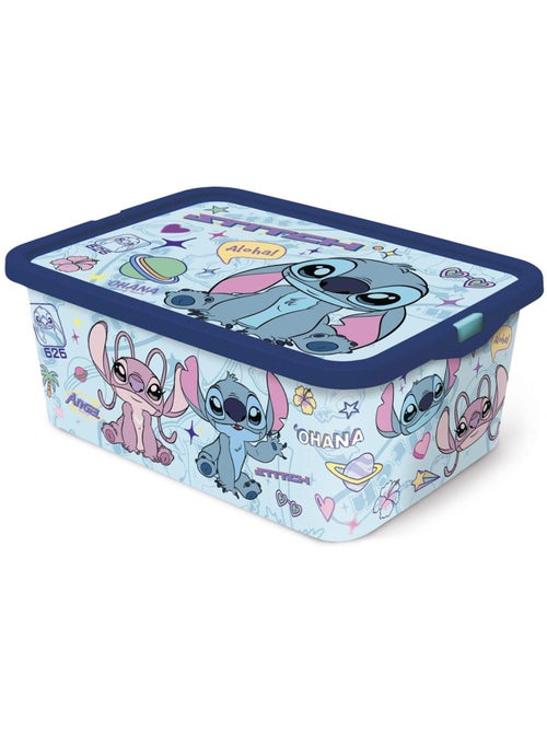 Opbergdoos met deksel 'Stitch' en 'Ohana' 13 L - Kiabi