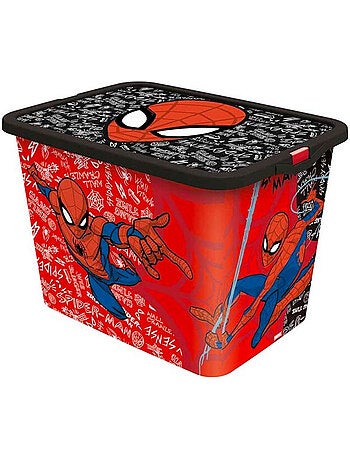 Opbergdoos Spider-Man 23 L met deksel met clic