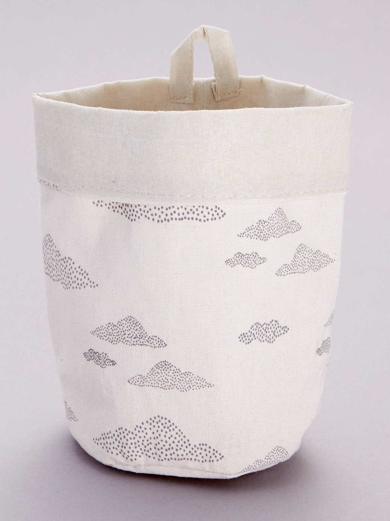 Opbergmandje met print WIT - Kiabi