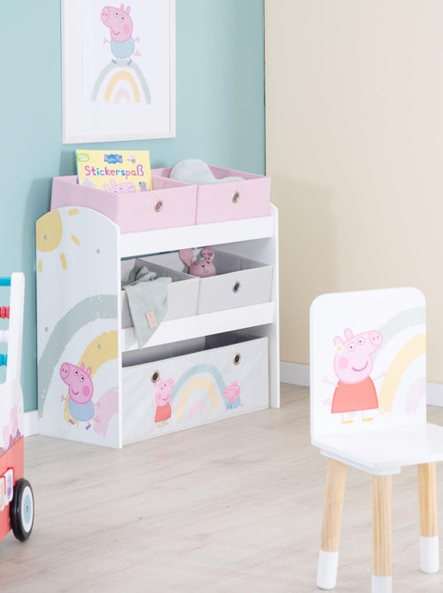 Opbergrek voor speelgoed met 5 opbergbakken van stof 'Roba Peppa Pig' - Kiabi Opbergrek voor speelgoed met 5 opbergbakken van stof 'Roba Peppa Pig' - Kiabi