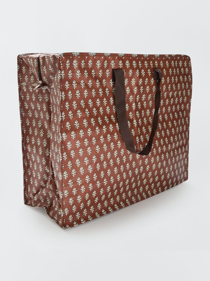 Opbergtas met print Bruin - Kiabi