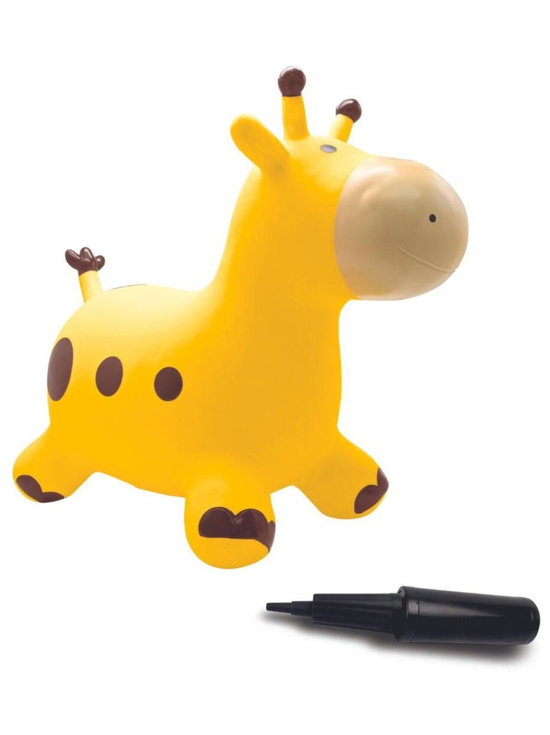 Opblaasbare springgiraffe Geel - Kiabi