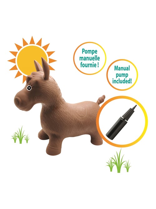 Opblaasbare springpony met pluche pak - Kiabi Opblaasbare springpony met pluche pak - Kiabi