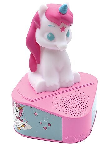 Opblaasbare springunicorn met pluche pak