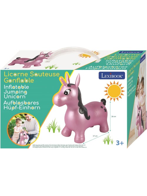Opblaasbare springunicorn met pluche pak - Kiabi Opblaasbare springunicorn met pluche pak - Kiabi