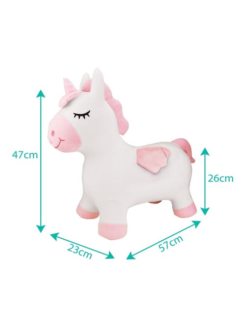 Opblaasbare springunicorn met pluche pak - Kiabi Opblaasbare springunicorn met pluche pak - Kiabi