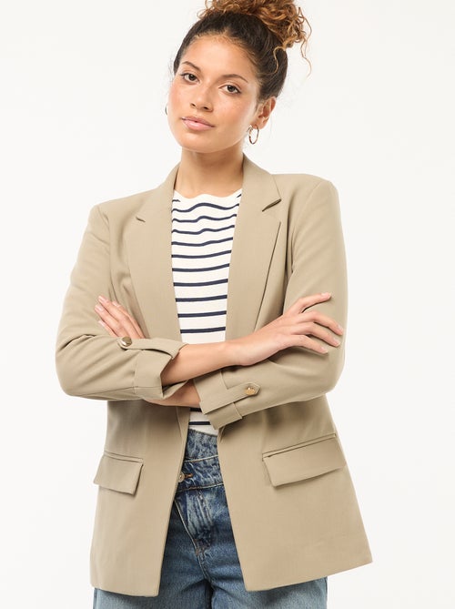 Open colbertjasje met 3/4-mouw - Kiabi