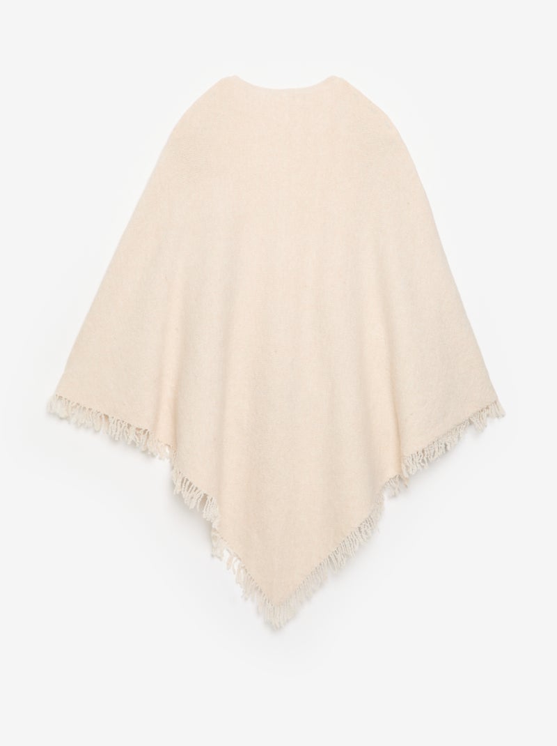 Open effen poncho Biege - Kiabi