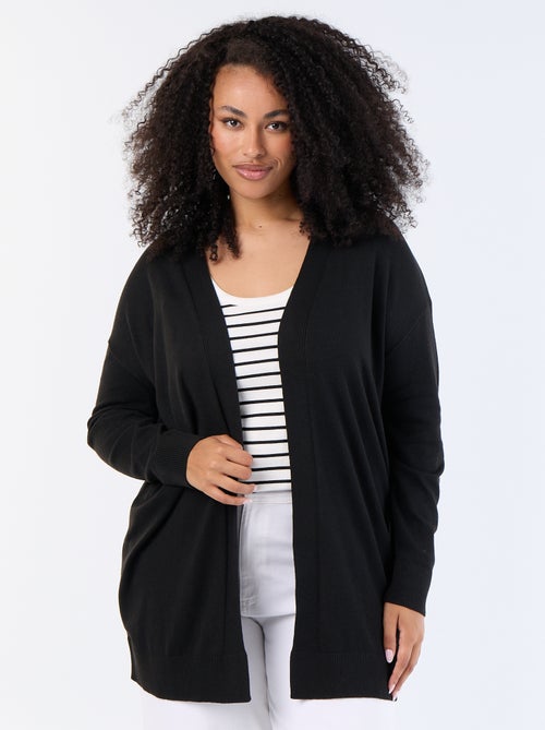 Open lang vest van fijne breistof - Kiabi Open lang vest van fijne breistof - Kiabi