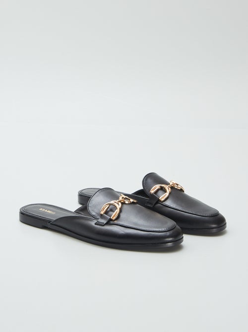 Open loafers met goudkleurig bandje - Kiabi