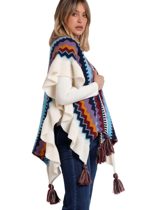 Open poncho volantes - Kiabi Open poncho volantes - Kiabi