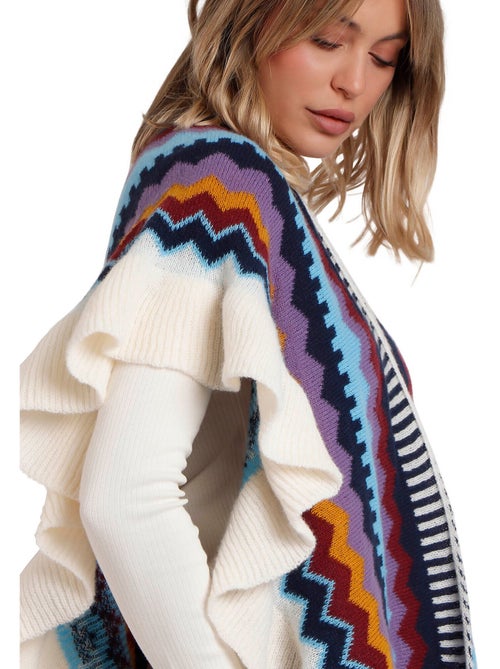 Open poncho volantes - Kiabi Open poncho volantes - Kiabi