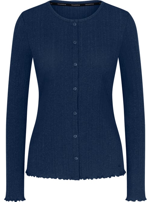 Open pyjamatop met lange mouwen versatile rib - Kiabi Open pyjamatop met lange mouwen versatile rib - Kiabi