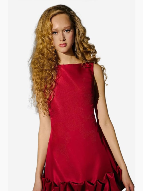 Open rug bodycon mini-jurk met ballonzoomdetail hiccup - Kiabi Open rug bodycon mini-jurk met ballonzoomdetail hiccup - Kiabi