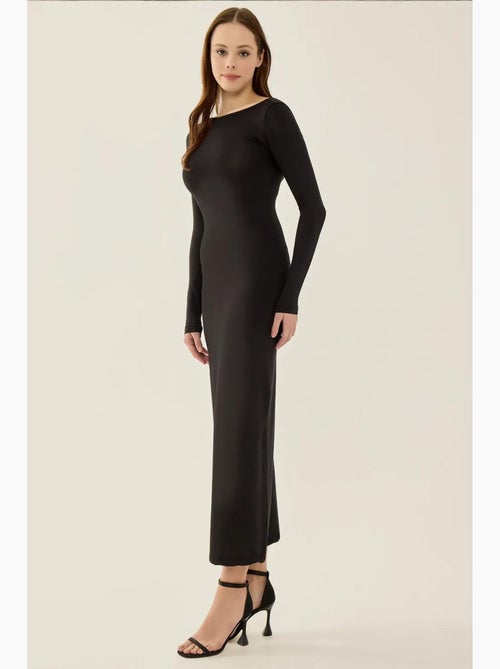 Open rug gebreide midi-jurk hiccup - Kiabi Open rug gebreide midi-jurk hiccup - Kiabi