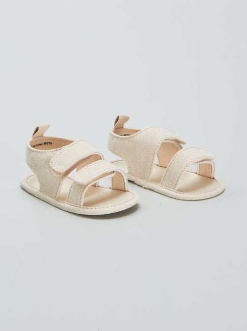 Open sandalen met klittenbanden - Kiabi