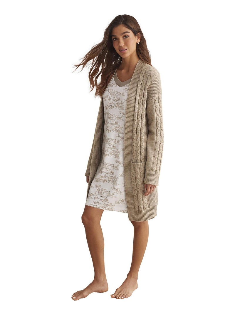Open vest jas complementos Bruin - Kiabi