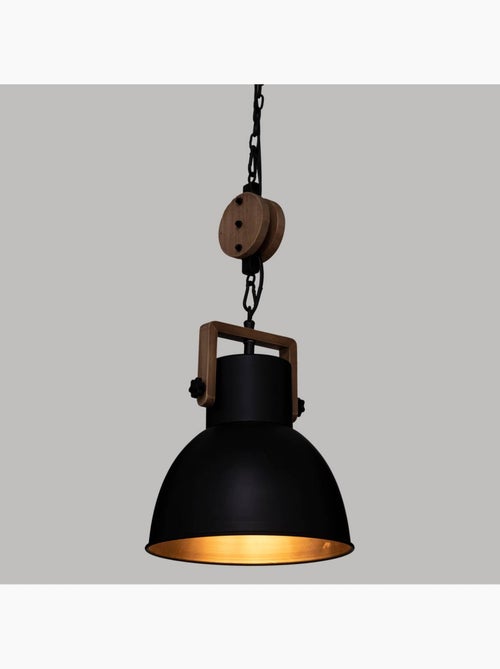 Ophanging met metalen en houten katrol - Kiabi Ophanging met metalen en houten katrol - Kiabi