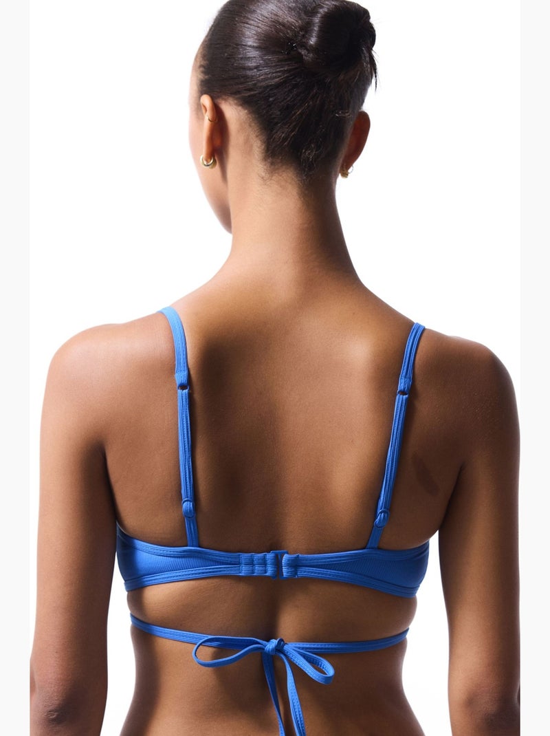 Ophelia haut de bikini coupe minimaliste penti Bleu électrique - Kiabi
