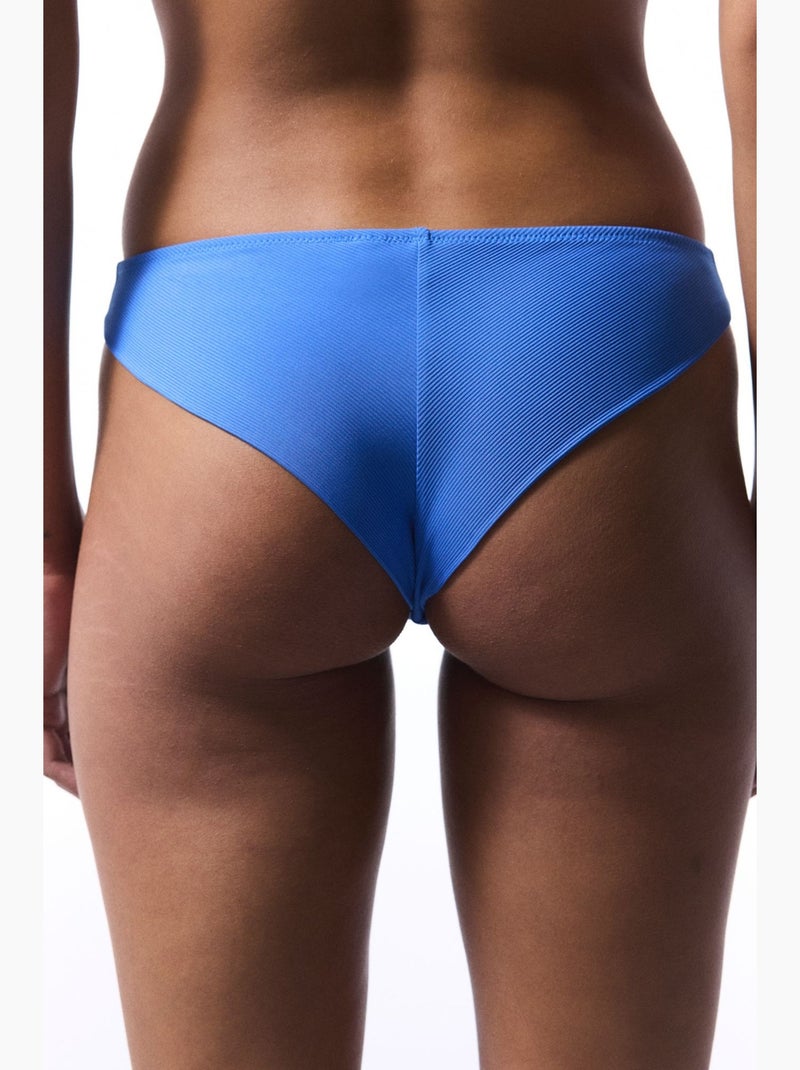 Ophelia minimalistische snit hipster bikinibroekje penti Electrisch blauw - Kiabi