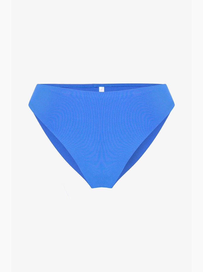 Ophelia minimalistische snit hipster bikinibroekje penti Electrisch blauw - Kiabi