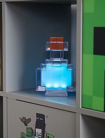 Oplaadbare LED-lamp in flesvorm via usb - 8 kleurmodi 'Roba' - Minecraft