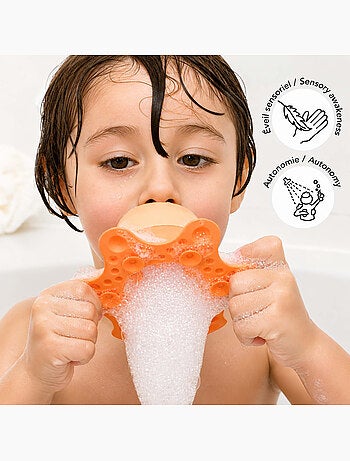 Oppi® | jouet de bain bébé mousse et douche de pluie poulpe tako