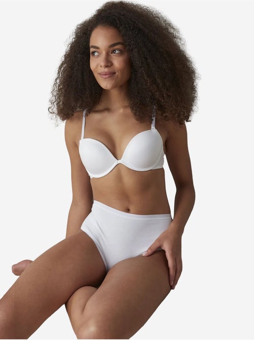 Optik fresh basic cover coton taille haute slip penti - Kiabi