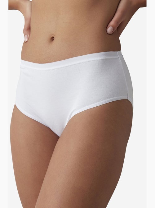 Optik fresh basic cover katoen hoge taille slip penti - Kiabi Optik fresh basic cover katoen hoge taille slip penti - Kiabi